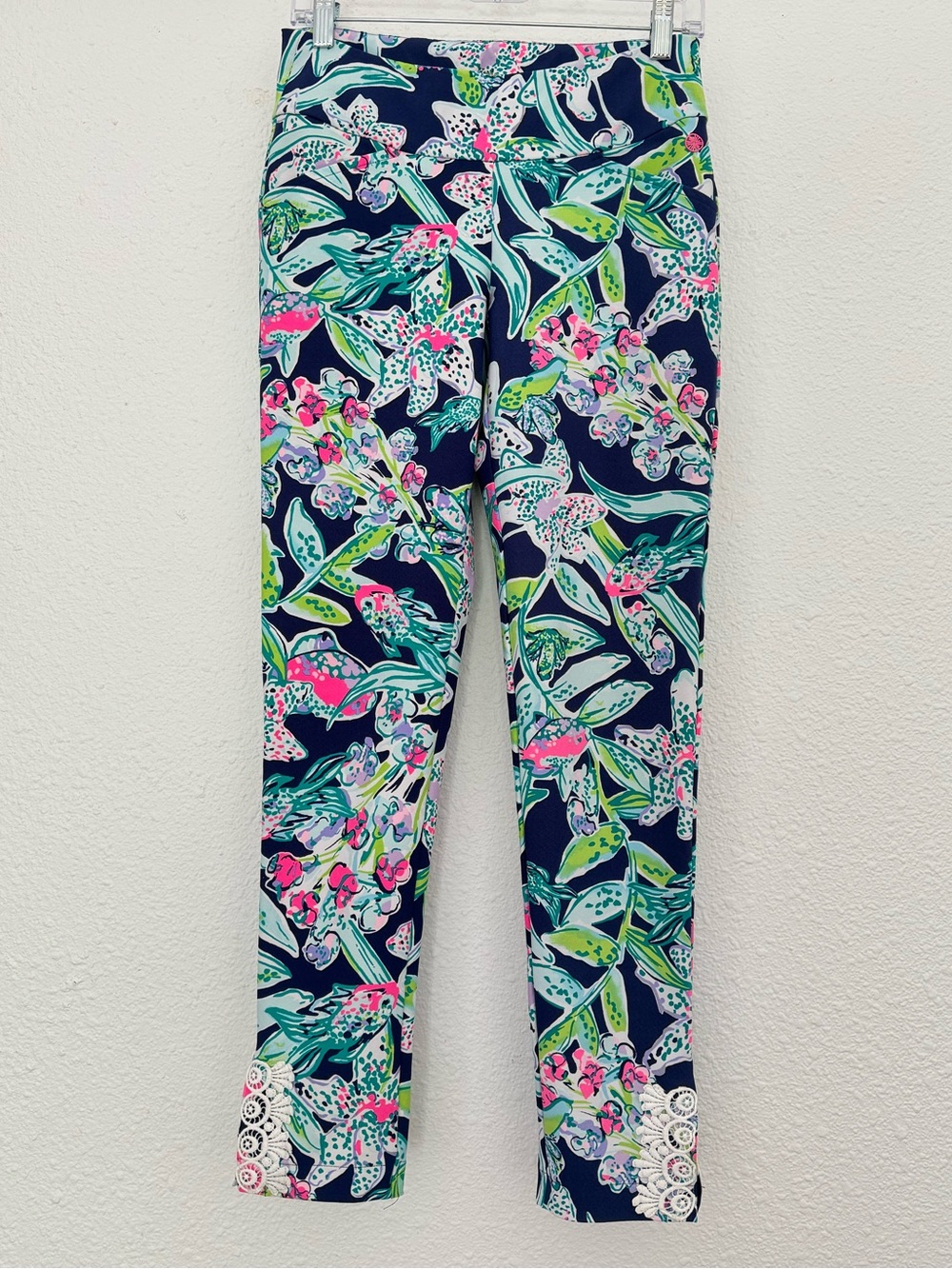 Lilly Pulitzer Luxletic Corso Golf Pants in Blue Tint Talk Birdie To Me